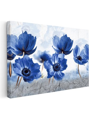 Kanvas Tablo Sade Çiçek Dizilimi Çiçek Tablosu Ev Ofis Duvar Dekoru