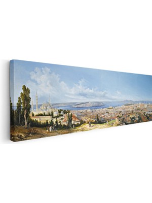 Kanvas Tablo Istanbul Genel Şehir Manzarası Osmanlı Tablosu Ev Ofis Duvar Dekoru