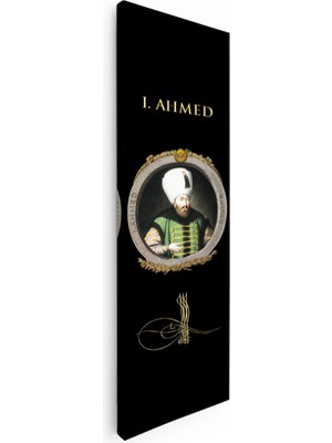 Kanvas Tablo Sultan I Ahmed Portresi Osmanlı Tablosu Ev Ofis Duvar Dekoru