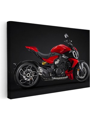 Kanvas Tablo Ducati Diavel 1260 Kaslı Italyan Cruiser Motosiklet Tablosu Ev Ofis Duvar Dekoru