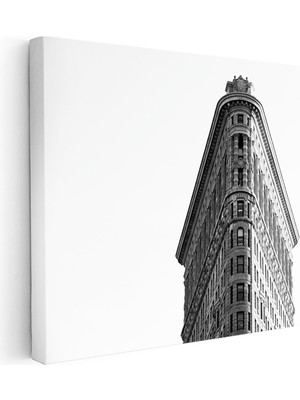 Kanvas Tablo Flatiron Binası Üst Cephe Şehir Mimari Tablo Ev Ofis Duvar Dekoru