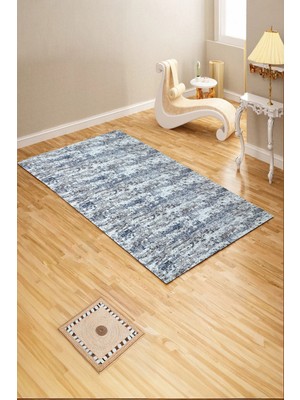 Sofline Kaymaz Taban Lastikli Halı Örtüsü 6m2 - Yıkanabilir Süngersiz Kadife Görünümlü Pamuklu (S81)