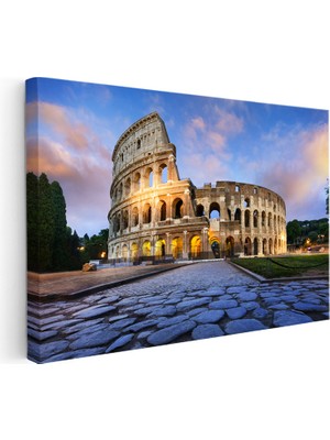 Kanvas Tablo Roma Kolezyum Tarihi Arena Şehir Mimari Tablo Ev Ofis Duvar Dekoru