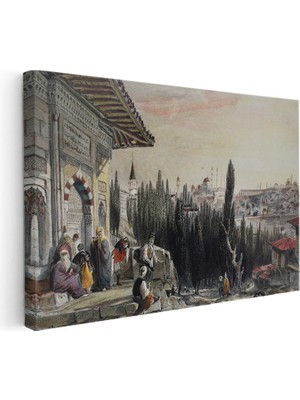 Kanvas Tablo Istanbul Silueti Seyir Terası Osmanlı Tablosu Ev Ofis Duvar Dekoru