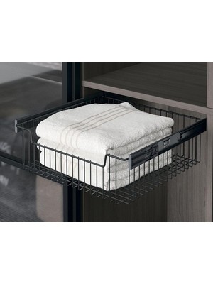 Starax Raylı Çok Amaçlı Sepet Antrasit Orta Boy