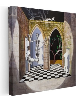 Kanvas Tablo Endboss Minecraft Tablosu Ev Ofis Salon Duvar Dekoru