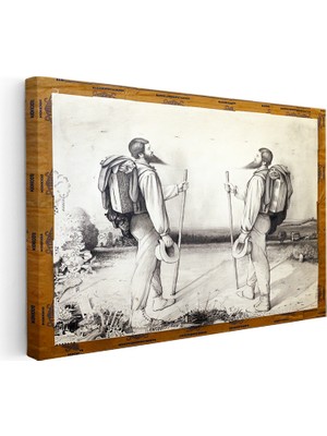 Kanvas Tablo Bonjour Monsieur Courbet Minecraft Tablosu Ev Ofis Salon Duvar Dekoru