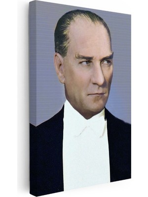 Kanvas Tablo Atatürk Smokinli Portre Detay Atatürk Tablosu Ev Ofis Duvar Dekoru