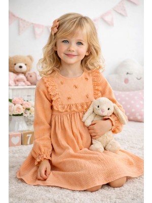 bebexy Fistolu Turuncu  Elbise