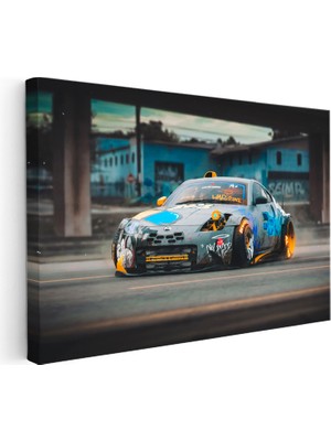 Kanvas Tablo Nissan 350Z Özel Kaplama Drift Konsepti Nissan Tablosu Ev Ofis Duvar Dekoru