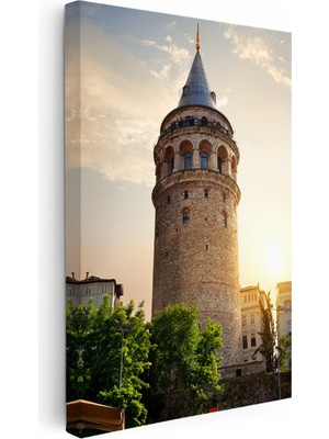 Kanvas Tablo Beyoğlu Galata Kulesi Taş Mimarisi Şehir Mimari Tablo Ev Ofis Duvar Dekoru
