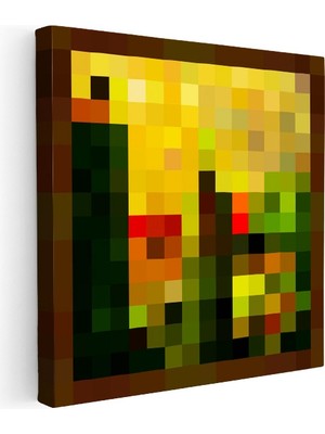 Kanvas Tablo Albanian Piksel Minecraft Tablosu Ev Ofis Salon Duvar Dekoru