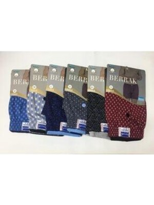 Berrak 1054 6 Li Erkek Pamuklu Boxer Külot-Karışık Renk-3xl