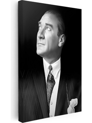 Kanvas Tablo Atatürk Desenli Kravat Atatürk Tablosu Ev Ofis Duvar Dekoru