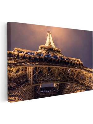 Kanvas Tablo Eyfel Kulesi Mimari Çelik Yapı Şehir Mimari Tablo Ev Ofis Duvar Dekoru