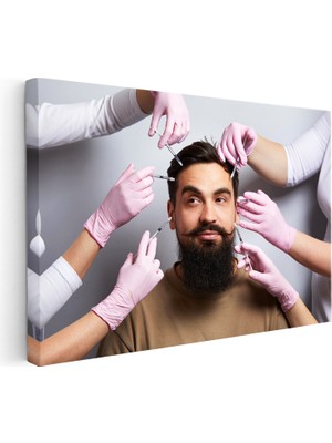 Kanvas Tablo Yüze Çoklu Estetik Enjeksiyon Estetik Uzmanı Tablosu Ev Ofis Duvar Dekoru