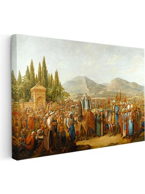 Kanvas Tablo Osmanlı Resmi Tören Alayı Tarihi Sahne Ev Ofis Duvar Dekoru
