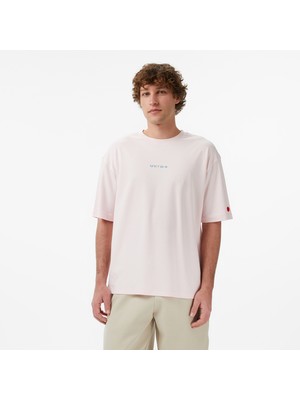 United4 Unıted4 Regular Fit Erkek Pembe T-Shirt.pudra