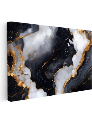 Kanvas Tablo Damarlı Mermer Dokusu Mermer Dokulu Tablo Ev Ofis Duvar Dekoru