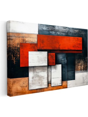 Kanvas Tablo Geometrik Dikdörtgenler Modern Soyut Tablo Ev Ofis Duvar Dekoru