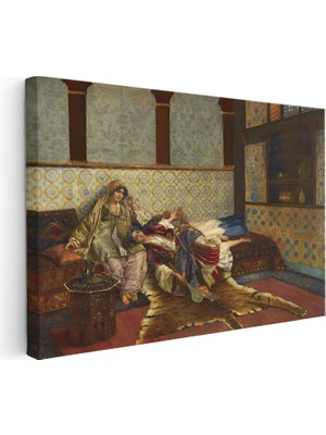 Kanvas Tablo Harem Dairesi Cariyeler Osmanlı Tablosu Ev Ofis Duvar Dekoru