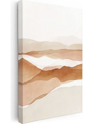 Kanvas Tablo Yumuşak Dağ Geçişleri Soyut Manzara Tablosu Ev Ofis Duvar Dekoru