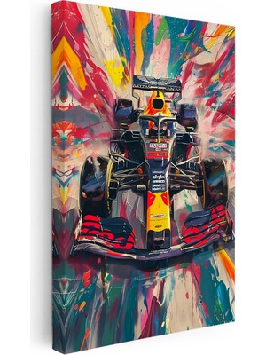 Kanvas Tablo Red Bull F1 Yarış Aracı Formula 1 Tablosu Ev Ofis Duvar Dekoru