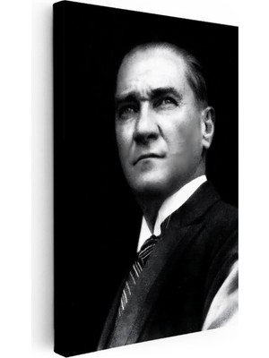 Kanvas Tablo Atatürk Keskin Bakışlar Atatürk Tablosu Ev Ofis Duvar Dekoru