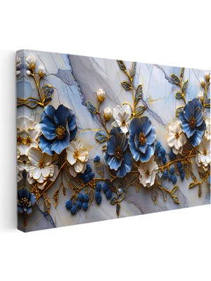 Kanvas Tablo Meyve Dalları Çiçekleri Çiçek Tablosu Ev Ofis Duvar Dekoru