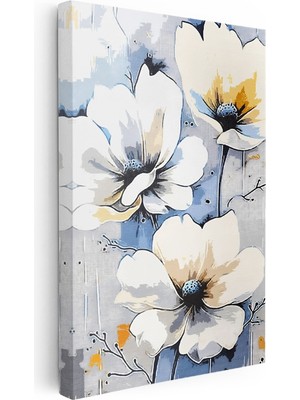 Kanvas Tablo Yumuşak Geçişli Zarif Çiçekler Çiçek Tablosu Ev Ofis Duvar Dekoru