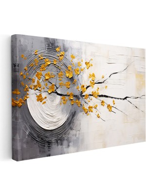 Kanvas Tablo Bahar Dalı Kompozisyonu Modern Sanat Tablosu Ev Ofis Duvar Dekoru