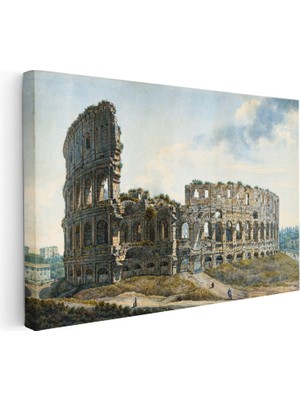 Kanvas Tablo A.l.r. Ducros Colosseum Kalıntıları Roma Harabesi Ressam Tablosu Ev Ofis Dekoru