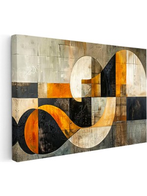 Kanvas Tablo Geometrik Form Geçişleri Soyut Tablo Ev Ofis Duvar Dekoru