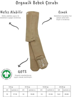 NW NessiWorld Tekli Kaymaz Mix Havlu Külotlu Çorap 50501 Bej