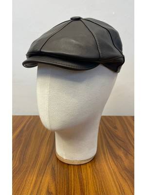 Hamze Peaky Blinders Ingiliz Model %100 Kuzu Derisi Kasket Şapka
