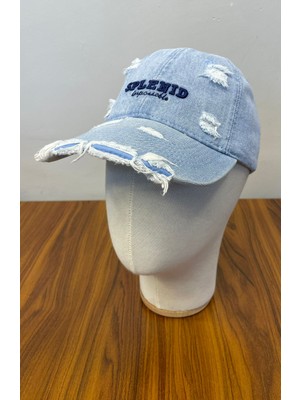 Hamze Denim Jean Kot Kumaş Vintage Model Cap Şapka