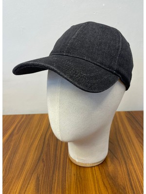 Hamze Denim Jean Kot Kumaş Vintage Model Cap Şapka