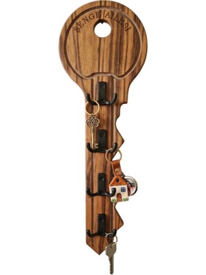 Anahtar Askısı | Ahşap mdflam Duvar Askılığı | Dekoratif Şapka & Çanta Askısı | Rustik Antre Dekoru / Şengemobilya