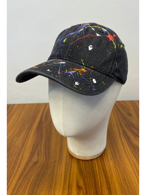 Hamze Denim Jean Kot Kumaş Vintage Model Cap Şapka