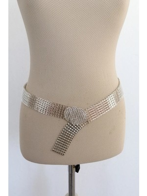 Kaftan Collection Gümüş Metal Kemer