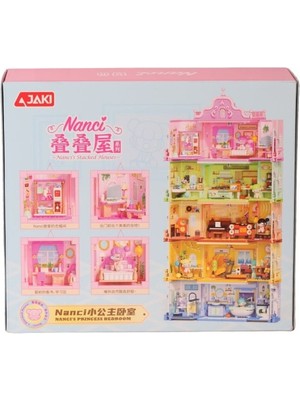 NW NessiWorld HK132 Jaki Küçük Prenses Yatak Odası 247 Parça Block Oyuncak
