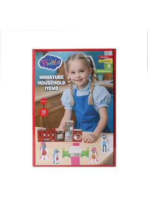 NW NessiWorld ONY-407 Ahşap Minyatür Ev Eşyaları -Oyuncak