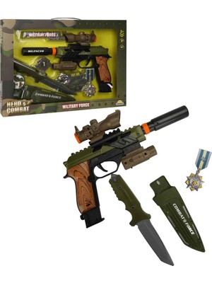 NW NessiWorld S00004308 Asker Silah Set Bıçak/silah Işık/ses 6pr