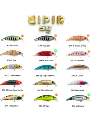 Hanfish Zıpır kg 50MM 4,5gr Lrf Maket Balık Yem