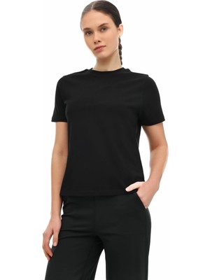 Lumberjack Wb 11ASYA-T 6fx Siyah Kadın Kısa Kol T-Shirt