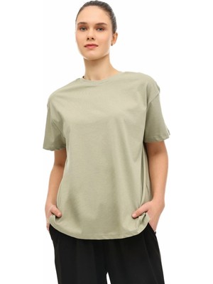 Kinetix Wb 11BANKO SN226 6fx Haki Kadın Kısa Kol T-Shirt