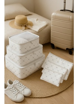 Renkli 6'lı Bebek Hastane ve Ev Gereçleri Organizer Seti