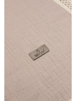 NW NessiWorld Organik Müslin 80X90 Fistolu Battaniye 70112 Bej