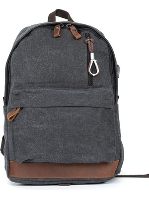 Necati Çanta Çok Gözlü Tasarım, Yağmur Geçirmez Koruma: Kanvas Kumaş Sırt Çantası" Siyah