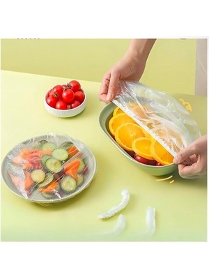 Akinco Lastikli Tencere ve Tabak Bonesi 100 Adet (24CM)